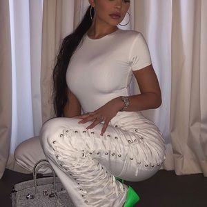 I AM GIA lace up pants